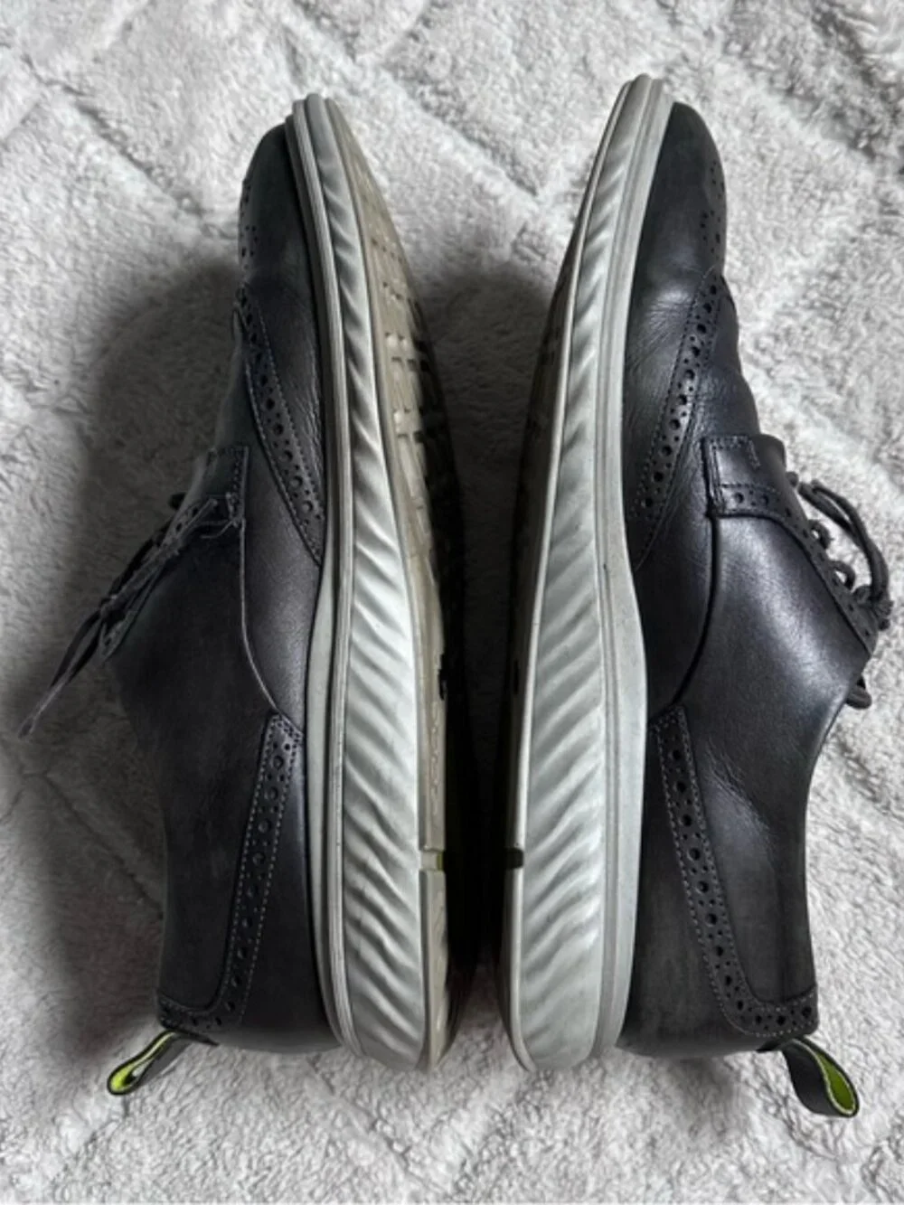 ECCO | Black ST.1 Hybrid Lite Wingtip Oxford shoes | Size 13